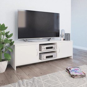Mueble para TV madera contrachapada blanco 120x30x37,5 cm en Muebles TV | Comprar online en Foru.es