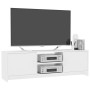 Mueble para TV madera contrachapada blanco 120x30x37,5 cm en Muebles TV | Comprar online en Foru.es
