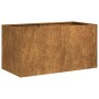 Jardinera oxidada 80x40x40 cm acero corten en Macetas y jardineras | Comprar online en Foru.es