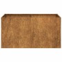 Jardinera oxidada 80x40x40 cm acero corten en Macetas y jardineras | Comprar online en Foru.es