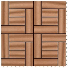 Baldosas de porche de WPC 30x30 cm 2 m² marrón 22 unidades de vidaXL, Suelos y moquetas - Ref: Foro24-277798, Precio: 106,86 ...