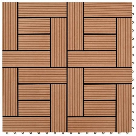 Baldosas de porche de WPC 30x30 cm 2 m² marrón 22 unidades de vidaXL, Suelos y moquetas - Ref: Foro24-277798, Precio: 106,86 ...