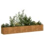 Jardinera oxidada 280x40x40 cm acero corten en Macetas y jardineras | Comprar online en Foru.es