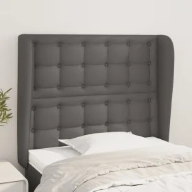 Kopfteil mit Ohren aus grauem Kunstleder, 83x23x118/128 cm von vidaXL, Kopf- und Fußteile - Ref: Foro24-3118032, Preis: 75,43...