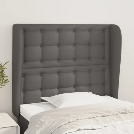 Kopfteil mit Ohren aus grauem Kunstleder, 83x23x118/128 cm von vidaXL, Kopf- und Fußteile - Ref: Foro24-3118032, Preis: 75,43...