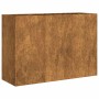 Jardinera oxidada 120x40x80 cm acero corten en Macetas y jardineras | Comprar online en Foru.es