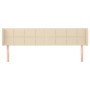 Cabecero de tela color crema 163x16x78/88 cm de vidaXL, Cabeceros y pies de cama - Ref: Foro24-3118779, Precio: 61,77 €, Desc...