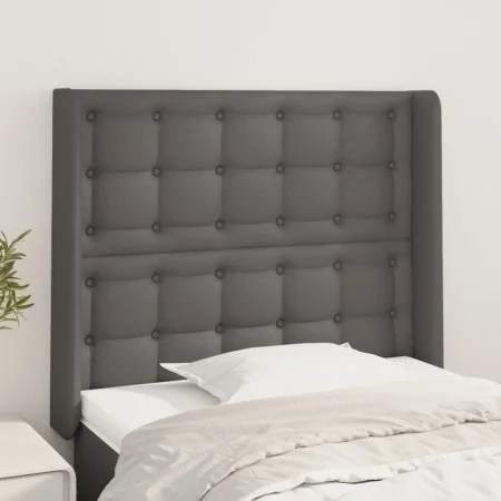 Kopfteil mit Ohren, graues Kunstleder, 83 x 16 x 118/128 cm von vidaXL, Kopf- und Fußteile - Ref: Foro24-3119656, Preis: 71,4...