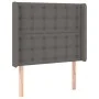 Kopfteil mit Ohren, graues Kunstleder, 83 x 16 x 118/128 cm von vidaXL, Kopf- und Fußteile - Ref: Foro24-3119656, Preis: 71,4...