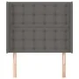 Kopfteil mit Ohren, graues Kunstleder, 83 x 16 x 118/128 cm von vidaXL, Kopf- und Fußteile - Ref: Foro24-3119656, Preis: 71,4...