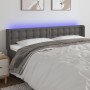 Cabecero con LED cuero sintético gris 163x16x78/88 cm de vidaXL, Cabeceros y pies de cama - Ref: Foro24-3123336, Precio: 77,8...