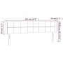 Cabecero con LED de tela crema 163x16x78/88 cm de vidaXL, Cabeceros y pies de cama - Ref: Foro24-3123247, Precio: 68,37 €, De...