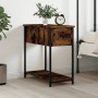 Mesita de noche madera de ingeniería roble ahumado 30x60x60 cm de vidaXL, Mesitas de noche - Ref: Foro24-826057, Precio: 38,5...