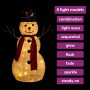 Muñeco de nieve decorativo de Navidad con LED tela lujosa 60 cm en Decoración Festiva y Estacional | Comprar online en Foru.es