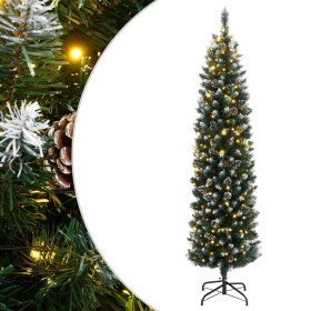 Árbol de Navidad artificial estrecho con 300 LEDs 180 cm en Decoración Festiva y Estacional | Comprar online en Foru.es