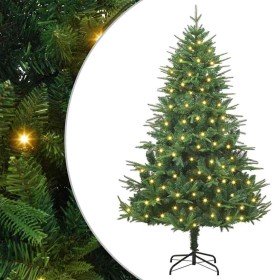Árbol de Navidad Artificial Preiluminado Verde 180 cm PVC y PE en Decoración Festiva y Estacional | Comprar online en Foru.es