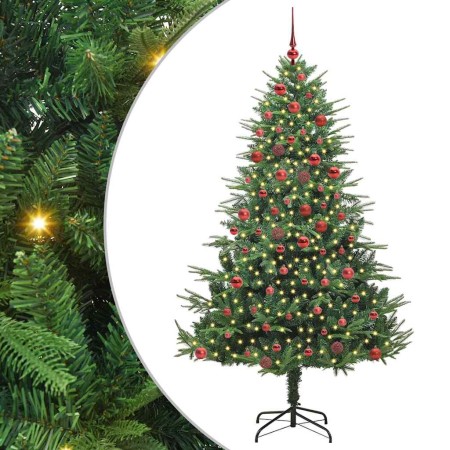 Árbol de Navidad artificial preiluminado con juego de bolas en Decoración Festiva y Estacional | Comprar online en Foru.es