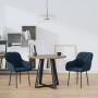 Sillas de comedor 2 unidades terciopelo azul en Sillas de comedor | Comprar online en Foru.es
