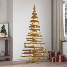 Árboles de Navidad Marrón 180 cm Madera maciza de pino en Decoración Festiva y Estacional | Comprar online en Foru.es