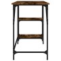 Escritorio metal y madera ingeniería roble ahumado 120x50x75 cm en Oficina | Comprar online en Foru.es