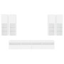 Muebles de TV de pared con luces LED 7 piezas blanco en Muebles TV | Comprar online en Foru.es