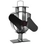 Ventilador de estufa accionado por calor 2 aspas negro de vidaXL, Ventiladores para chimeneas de leña - Ref: Foro24-51235, Pr...