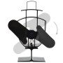 Ventilador de estufa accionado por calor 2 aspas negro de vidaXL, Ventiladores para chimeneas de leña - Ref: Foro24-51235, Pr...