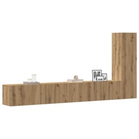 Mueble para TV de pared madera contrachapada artesanal 3 piezas en Muebles TV | Comprar online en Foru.es