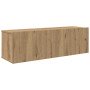 Mueble para TV de pared madera contrachapada artesanal 4 piezas en Muebles TV | Comprar online en Foru.es
