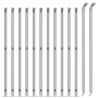 Cerca de alambre con brida plateada 1,1x25 m de vidaXL, Paneles de vallas - Ref: Foro24-154042, Precio: 101,35 €, Descuento: %