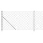 Cerca de alambre con brida plateada 1,1x25 m de vidaXL, Paneles de vallas - Ref: Foro24-154042, Precio: 101,35 €, Descuento: %