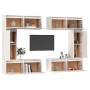 Muebles para TV 6 piezas madera maciza de pino blanco en Muebles TV | Comprar online en Foru.es