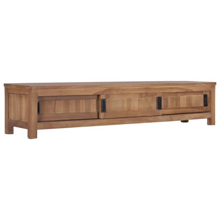 Mueble para TV de madera maciza de teca 150x30x30 cm en Muebles TV | Comprar online en Foru.es