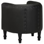 Sillón de cuero auténtico negro en Sillones | Comprar online en Foru.es
