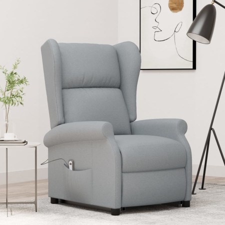Sillón elevable tela gris claro en Sillones | Comprar online en Foru.es