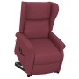 Sillón elevable tela rojo tinto en Sillones | Comprar online en Foru.es