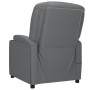 Sillón elevable de cuero sintético gris antracita en Sillones | Comprar online en Foru.es