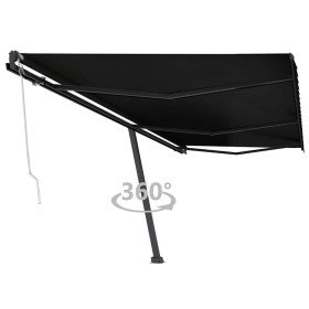 Toldo de pie automático gris antracita 600x300 cm en Toldos | Comprar online en Foru.es