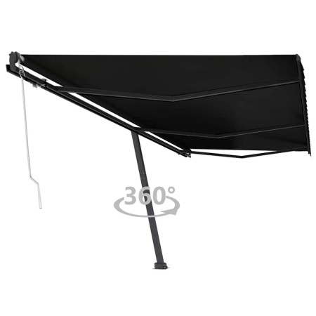 Toldo de pie automático gris antracita 600x300 cm en Toldos | Comprar online en Foru.es