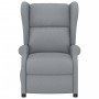 Sillón orejero reclinable eléctrico de tela gris claro en Sillones | Comprar online en Foru.es