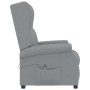 Sillón orejero reclinable eléctrico de tela gris claro en Sillones | Comprar online en Foru.es