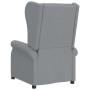 Sillón orejero reclinable eléctrico de tela gris claro en Sillones | Comprar online en Foru.es
