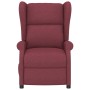 Sillón orejero reclinable eléctrico de tela rojo tinto en Sillones | Comprar online en Foru.es