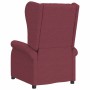 Sillón orejero reclinable eléctrico de tela rojo tinto en Sillones | Comprar online en Foru.es