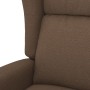 Sillón orejero reclinable eléctrico tela marrón en Sillones | Comprar online en Foru.es