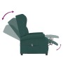 Sillón orejero reclinable eléctrico de tela verde oscuro en Sillones | Comprar online en Foru.es