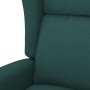Sillón orejero reclinable eléctrico de tela verde oscuro en Sillones | Comprar online en Foru.es