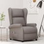 Sillón orejero reclinable eléctrico tela taupe en Sillones | Comprar online en Foru.es