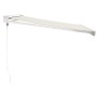 Toldo retráctil aluminio y tela color crema 3,5x2,5 m en Toldos | Comprar online en Foru.es