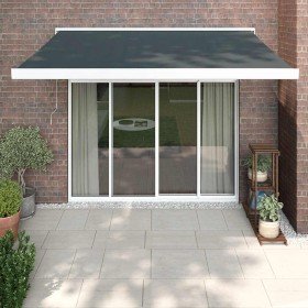 Toldo retráctil aluminio y tela gris antracita 3,5x2,5 m en Toldos | Comprar online en Foru.es
